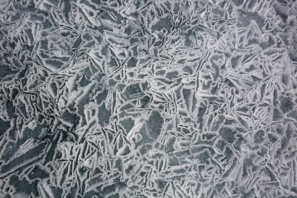 Tekstura lodu Bajkał w zimie — Zdjęcie stockowe