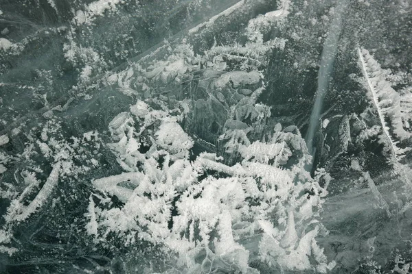 Tekstura lodu Bajkał w zimie — Zdjęcie stockowe