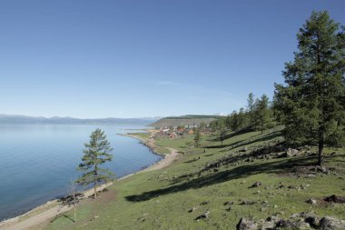 Patikadan gölün Hovsgol ve kıyı