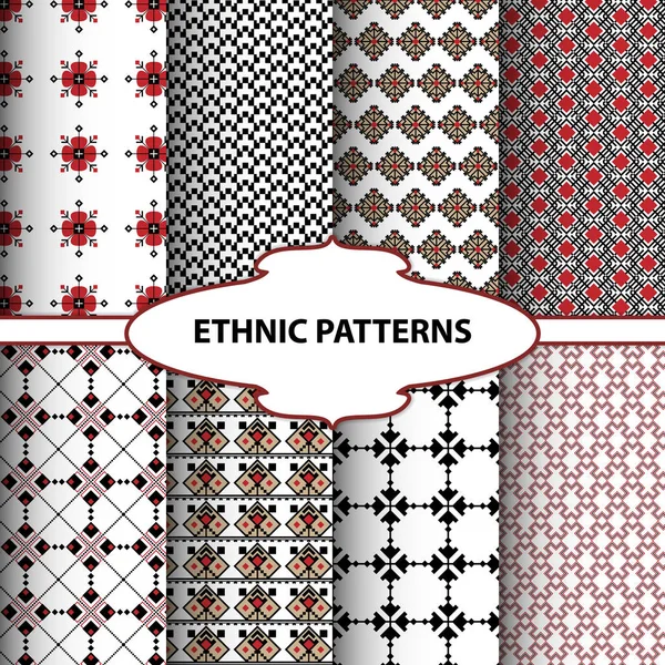 Geometrik etnik desenler. Arka plan, halı, duvar kağıdı, giyim, kaydırma için tasarım. Vektör çizim