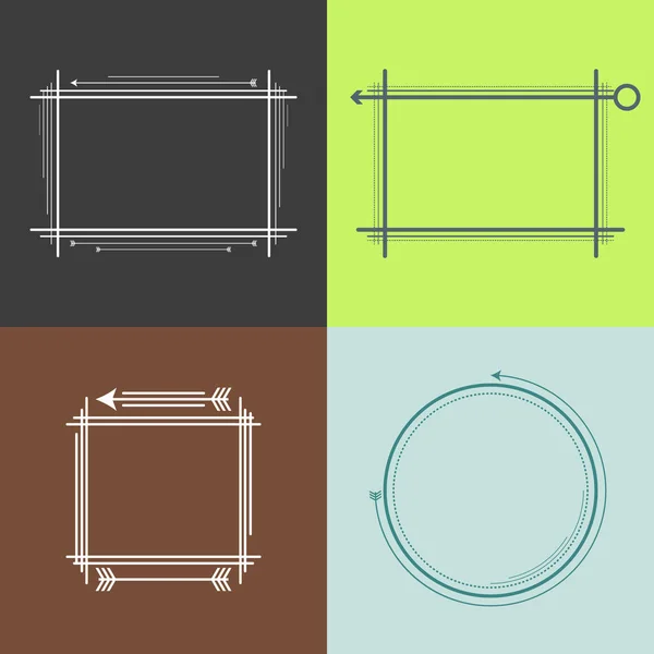 Aanhalingsteken Frame met vlakke stijl en ruimte voor tekst. Retro sjabloon lay-out voor zinnen citeerwijze, beroemde citaten, ideeën, reclame, gedrukt materiaal en zo verder. — Stockvector