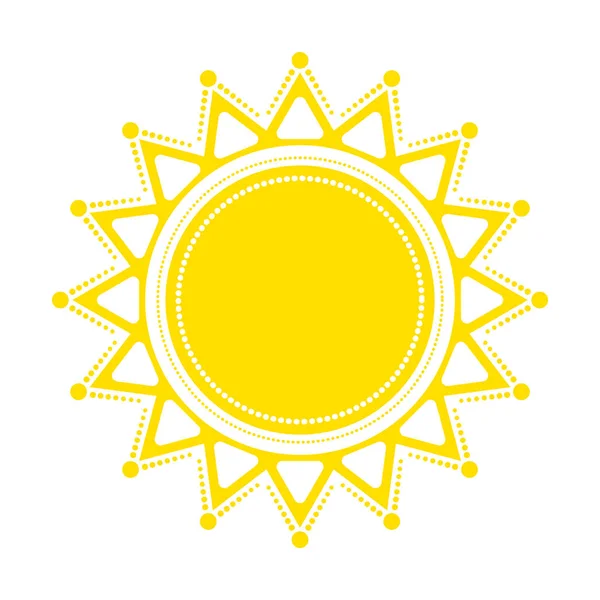 Decorative sun. Symbol shrovetide. — Stock Vector