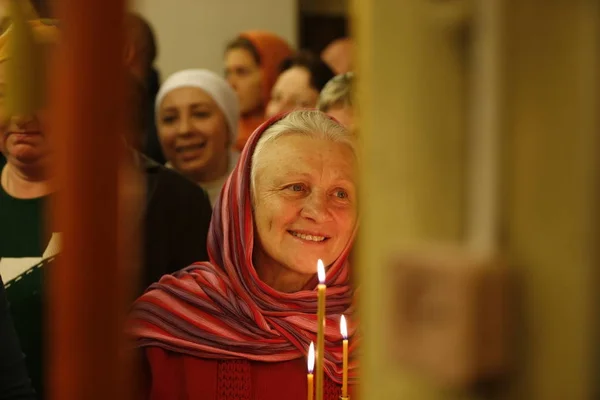 Білорусь Гомель Місто Святкування Церковним Святом Великодня Монастир Святого Миколая — стокове фото