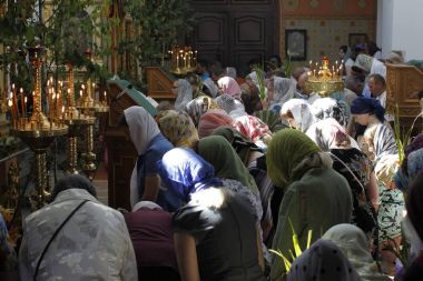 Beyaz Rusya, Gomel şehir, Aziz Nicholas Manastırı, Ortodoks bayram 