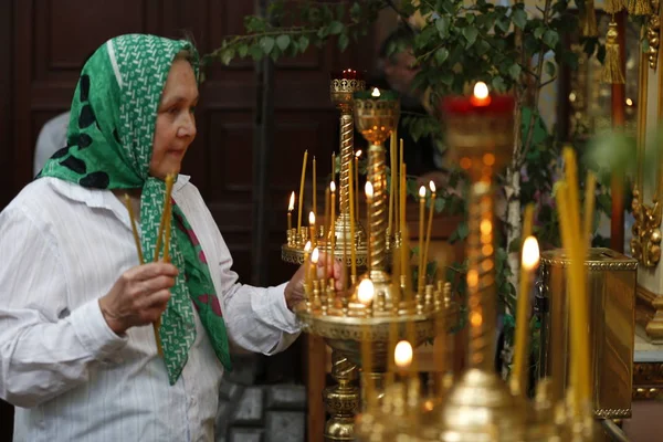 Fehéroroszország Gomel Város Nicholas Monastery Egy Vallási Ortodox Ünnep Virágvasárnap — Stock Fotó