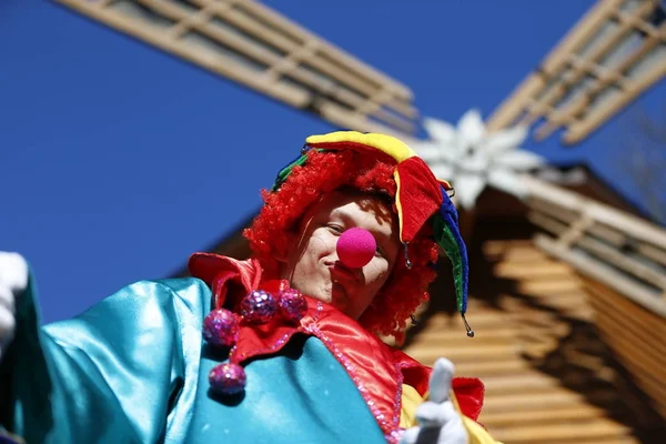 Bielorrússia Cidade Gomel Celebração Feriado Nacional Russo Adeus Carnaval Inverno — Fotografia de Stock