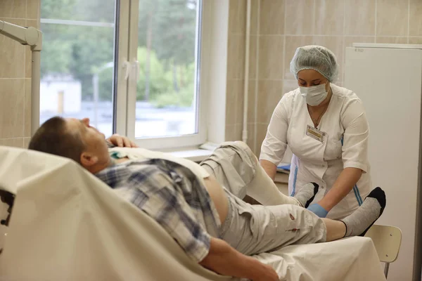 Weißrussland Die Stadt Gomel City Brennen Krankenhaus Juni 2017 Eine — Stockfoto