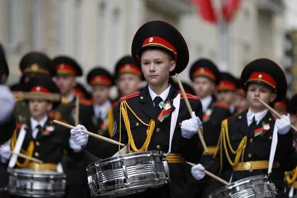 Białoruś Gomel Maja 2017 Roku Obchody Dnia Zwycięstwa Chłopcy Kadeci — Zdjęcie stockowe