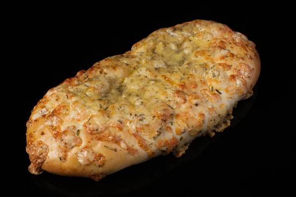 Κουλούρι Τυρί Και Άνηθο Σκούρο Φόντο Γεωργιανό Πίτας Τυρί — Φωτογραφία Αρχείου