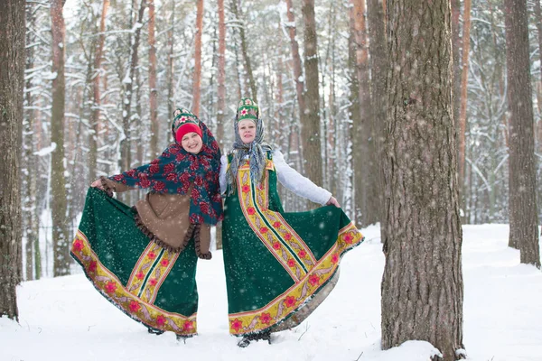 Belarus Gomel February 2018 Russian Holiday Seeing Winter Maslenitsa Russian — Stock Photo, Image