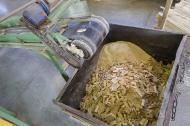 Ahşap işleme endüstrisini boşa harcamak. Ahşap işleme.