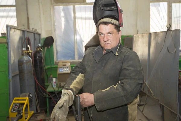 Λευκορωσία Πόλη Gomil Απριλίου 2019 Βιομηχανικό Εργοστάσιο Συγκολλητής Πριν Από — Φωτογραφία Αρχείου