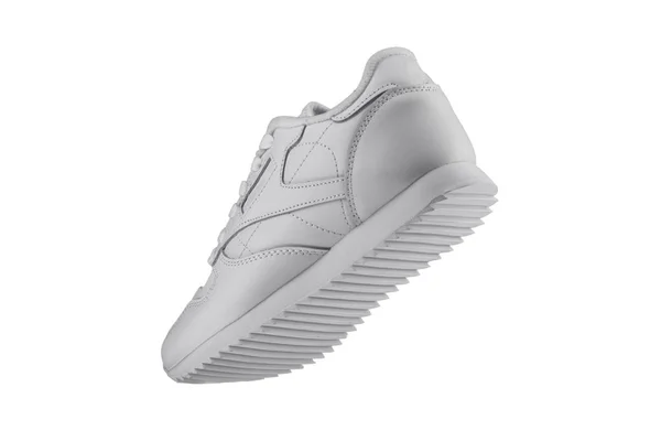 Sport Shoes White Sneaker White Background — 스톡 사진