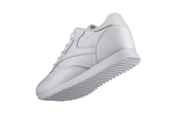 Sport Shoes White Sneaker White Background — 스톡 사진