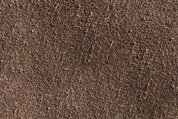Fond macro texture de cuir brun daim . — Photo