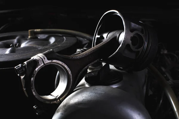 Pemeliharaan Mesin Mobil Sistem Perbaikan Mesin Piston — Stok Foto