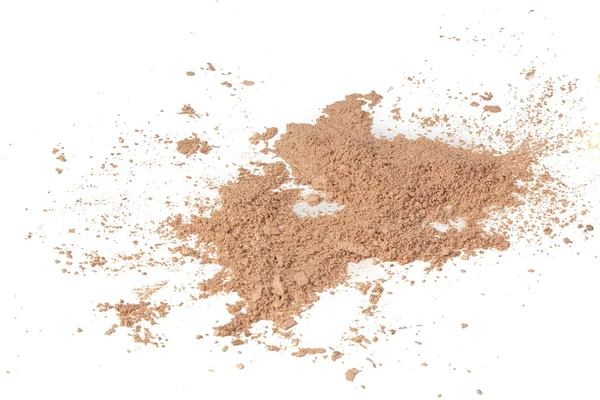 Loose Powder Face Isolated White Background — Stock Photo, Image