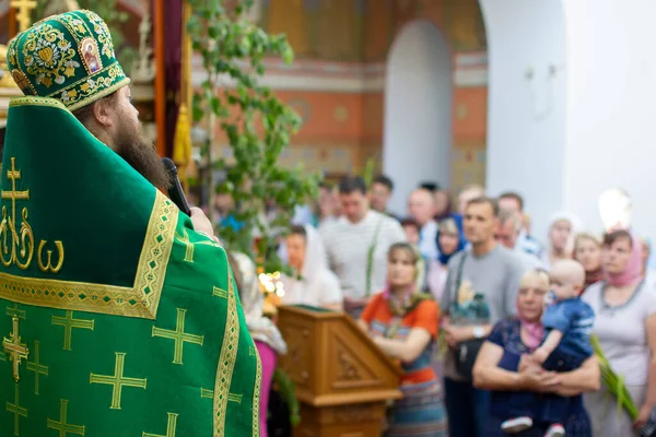 Belarus City Gonil 2018 Palpalm Sunday Orthodox 성직자 — 스톡 사진