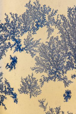 Kış desenleri cam windows üzerinde.