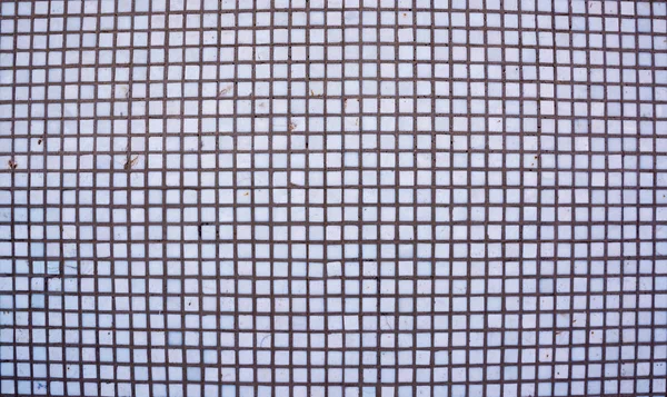 Textura Azulejos Cuadrados Blancos Sin Costuras Mosaico Blanco Azulejos Abstracto — Foto de Stock