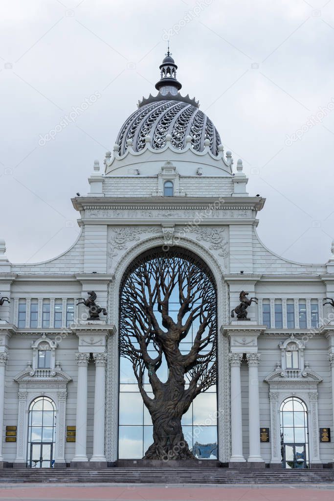 Autumn view of Agricultural Palace in Kazan. Building of the Min