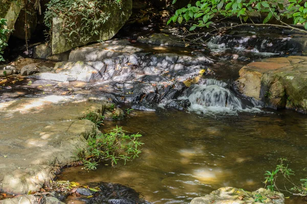 Las Hermosas Cascadas Rápidos Arroyos Montaña Bosque Tropical Parque Yanoda — Foto de Stock