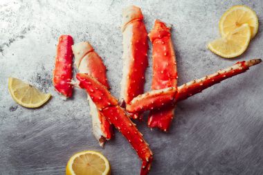 Pişmiş Yengeç falanks limonlu