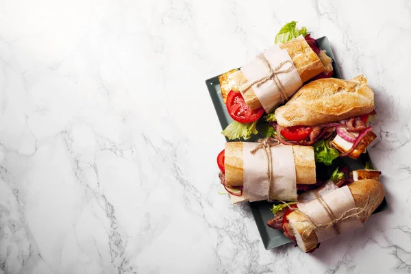 Baguette-Sandwich — Stockfoto