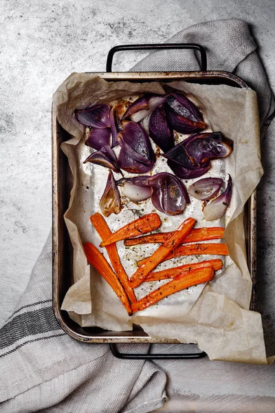 Kavrulmuş sebze havuç 