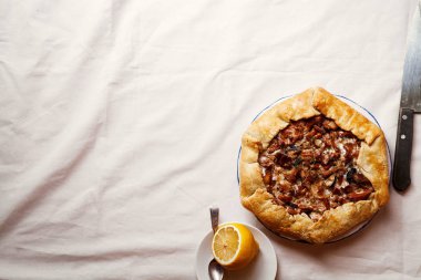 Chanterelle mushroom galette