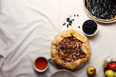 Chanterelle mushroom galette