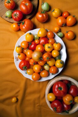 Tabak taze organik domates