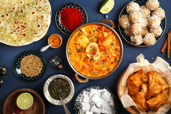 Cucina indiana in vacanza in diwali — Foto Stock