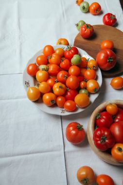 Tabak taze organik domates