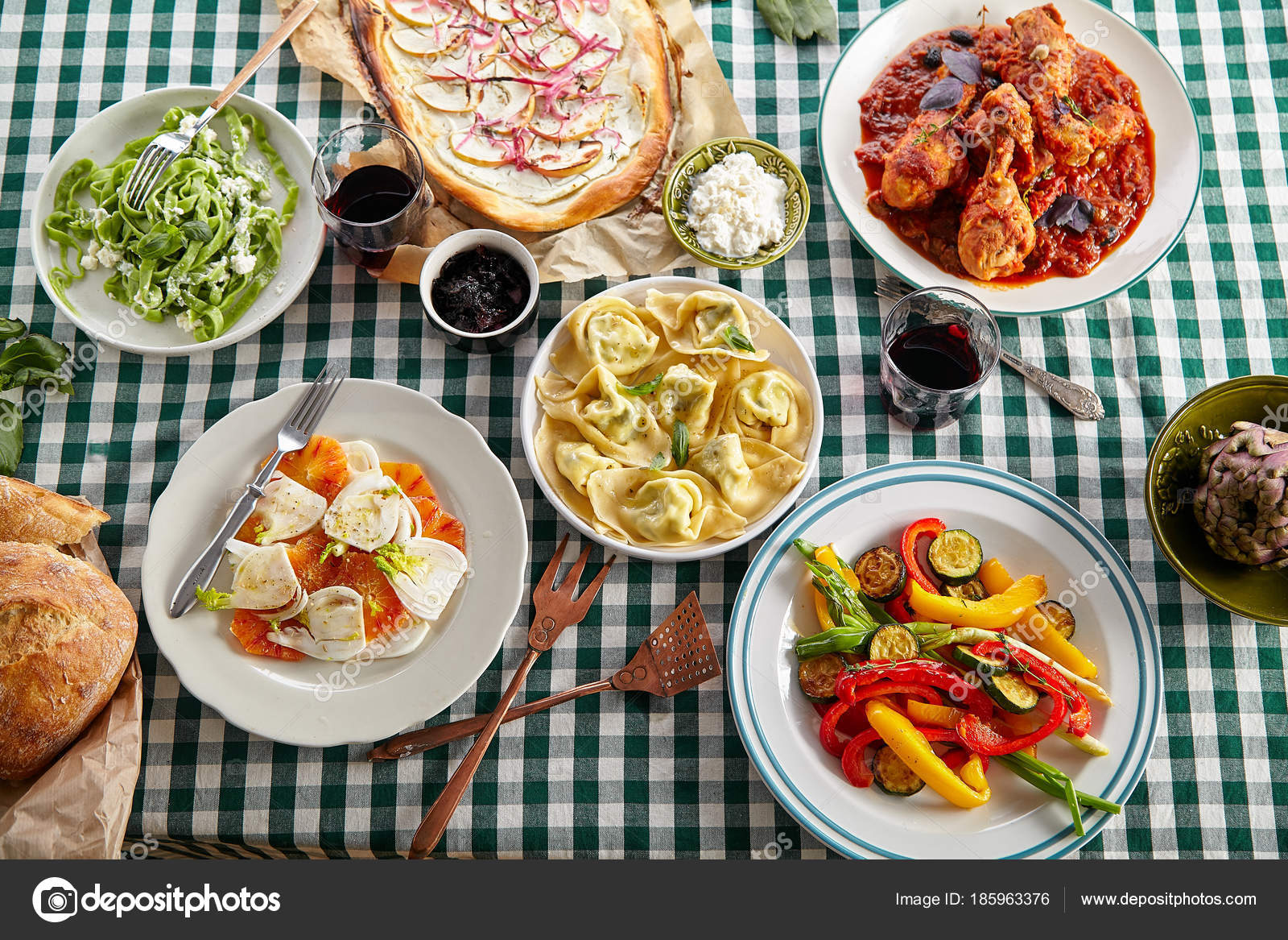 typical italian lunch