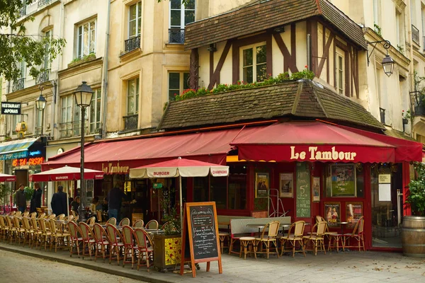 Paris França Novembro 2019 Exterior Café Francês Visto Rua — Fotografia de Stock