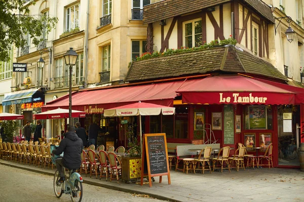 Paris França Novembro 2019 Exterior Café Francês Visto Rua — Fotografia de Stock