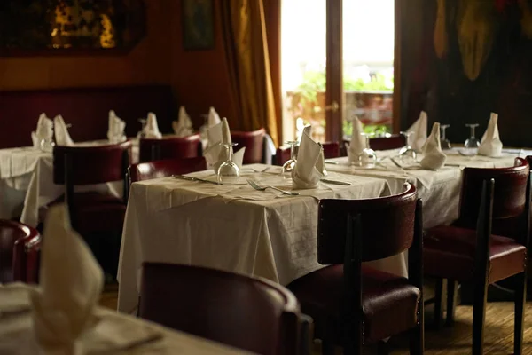 Restaurante Tradicional Interior Con Mesa París — Foto de Stock