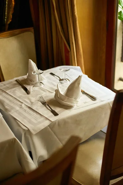 Restaurante Tradicional Interior Con Mesa París — Foto de Stock