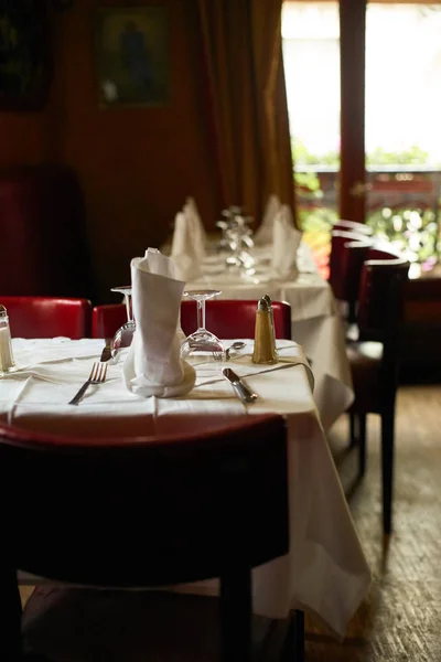 Restaurante Tradicional Interior Con Mesa París — Foto de Stock