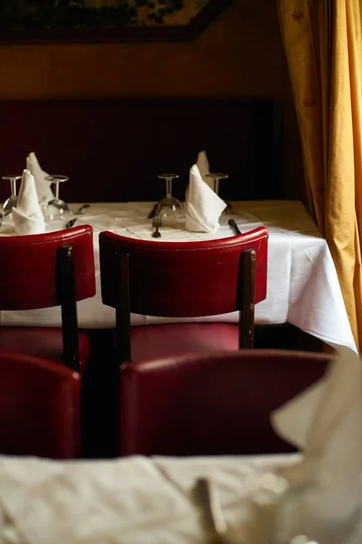 Restaurante Tradicional Interior Con Mesa París — Foto de Stock