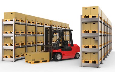 Forklift kamyon kutuları ile