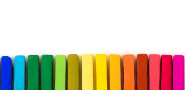 Pastel farklı renkler tebeşir