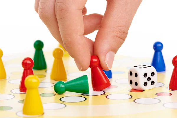 Playing a board game — Stock Photo, Image