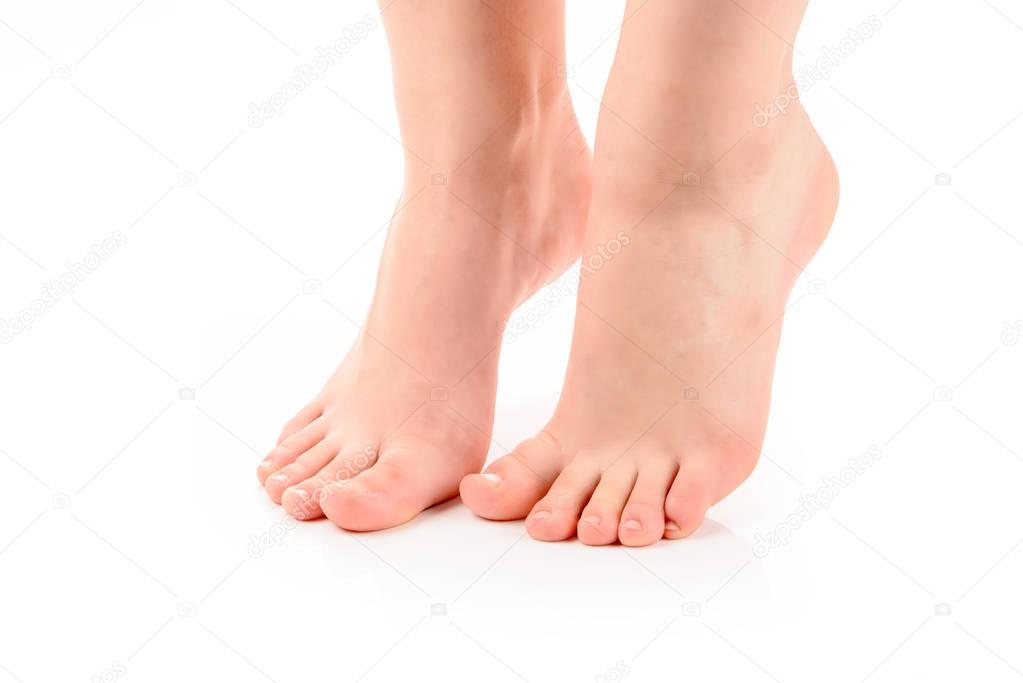 Feet of a woman