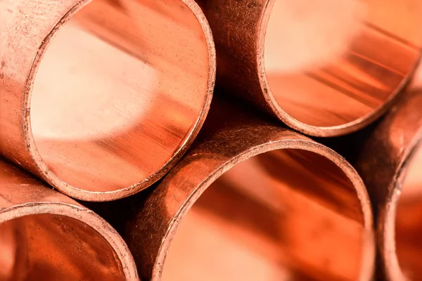 Cerca de tuberías de cobre —  Fotos de Stock