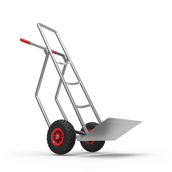 Hand truck on white — Stock Photo, Image