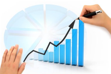 3D grafik üzerinde beyaz