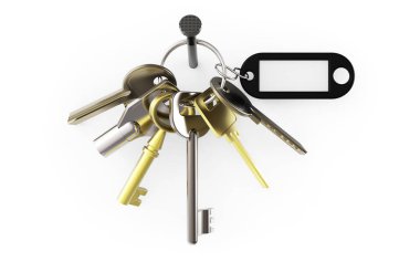 Anahtar beyazda izole edildi