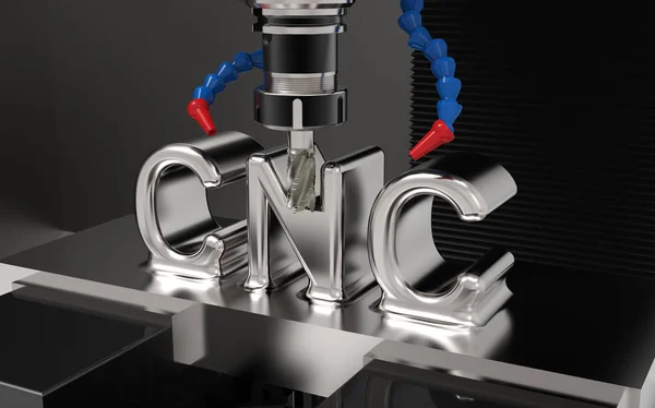 Metaalbewerking Cnc freesmachine — Stockfoto